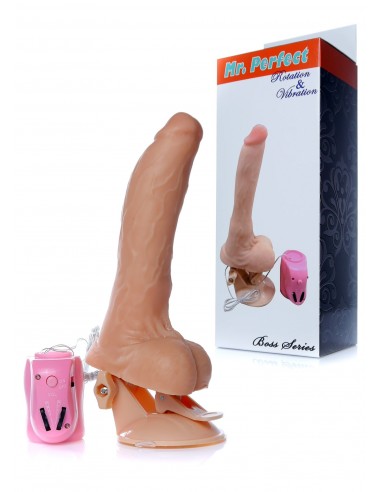 Wibrator z cyberskóry Mr. Perfect Rotacje + Wibracje - Wibratory Realistyczne - 3