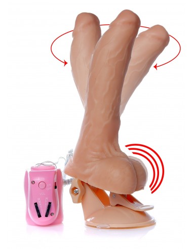 Wibrator z cyberskóry Mr. Perfect Rotacje + Wibracje - Wibratory Realistyczne - 1