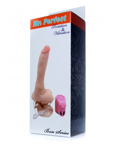Wibrator z cyberskóry Mr. Perfect Rotacje + Wibracje - Wibratory Realistyczne - 8