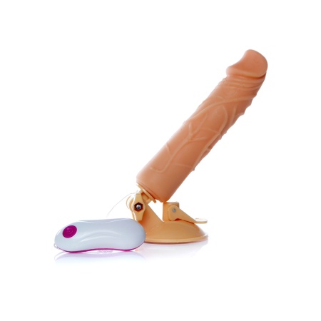 Wibrator Mr. Perfect Vibration 12 funkcji z przyssawką i realistyczną teksturą silikonową - 3