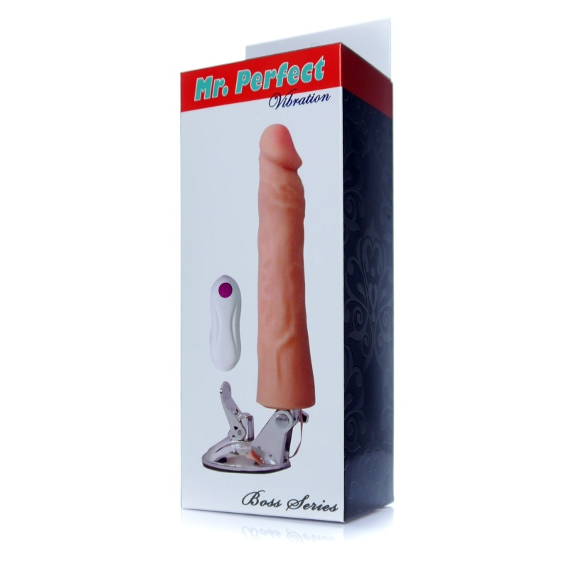 Wibrator Mr. Perfect Vibration - 12 funkcji, realistyczna tekstura, mocna przyssawka próżniowa i pilot przewodowy - 7