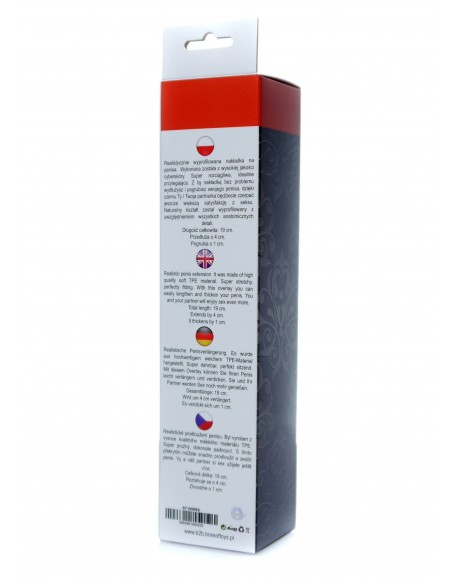 Nakładka Na Penisa Perfect Sleeve Mulatto +7 Cm - Przedłużki i nakładki na penisa - 4