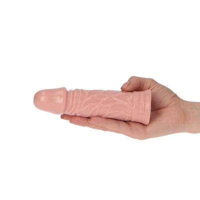 Dildo Ezio 13 cm realistyczny z żyłami - kolor miąższ - 1