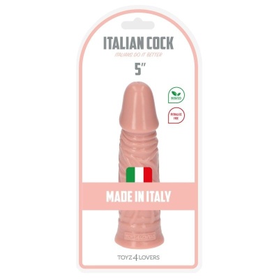 Dildo Ezio 13 cm realistyczny z żyłami - kolor miąższ - 1 2