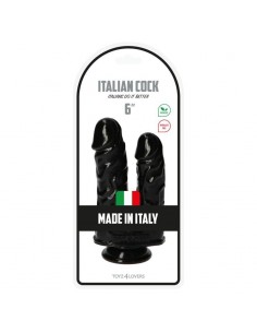 Podwójne dildo Toyz4Lovers 15,5 cm Czarne - Dilda podwójne - 1 2