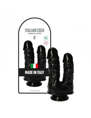 Podwójne dildo Toyz4Lovers 15,5 cm Czarne - Dilda podwójne - 6