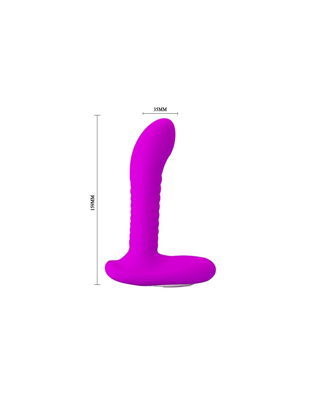 Stymulator Prostaty z Pilotem 7 Funkcji Wibracji i 3 Funkcje Rotacji