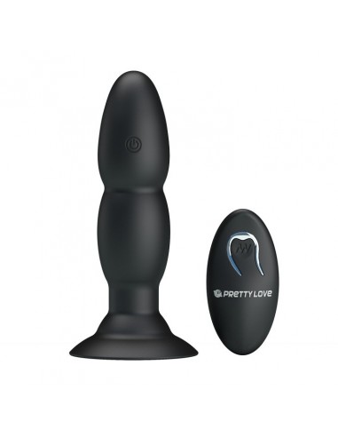 Wibrujący korek analny PRETTY LOVE - Beaded for Extra Pleasure 4 Vibrations / Rotations - Kulki i korki analne wibrujące - 1