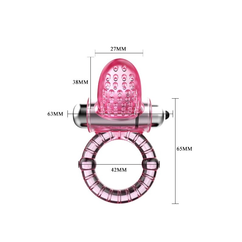 Wibracyjny pierścień Sweet Vibration z 10 trybami i średnicą 4,6 cm - 4