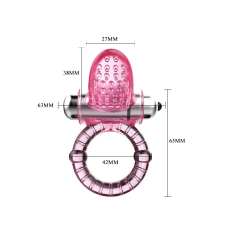Wibracyjny pierścień Sweet Vibration z 10 trybami i średnicą 4,6 cm - 4
