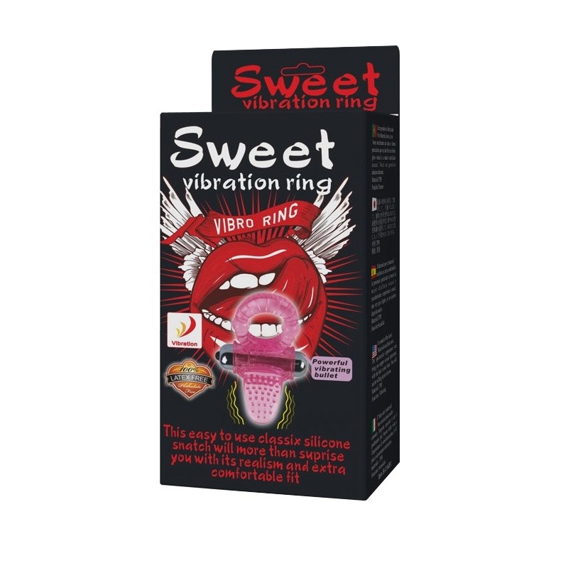 Wibracyjny pierścień Sweet Vibration z 10 trybami i średnicą 4,6 cm - 7