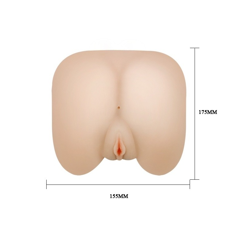 Masturbator Insatiable z dwoma otworami i wibracją o zmiennej prędkości, 15 cm - 5