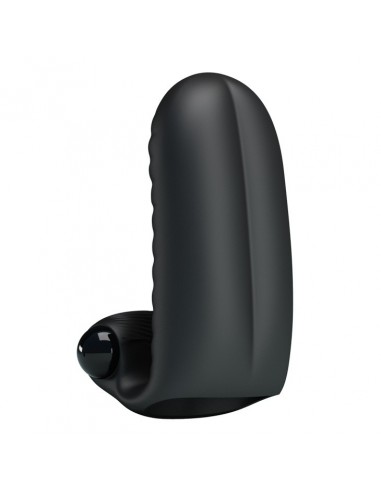 Wibrująca nakładka na palce PRETTY LOVE - Abott Double Finger Vibrator Black - Nakładki na palce - 4