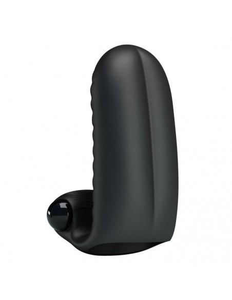 Wibrująca nakładka na palce PRETTY LOVE - Abott Double Finger Vibrator Black - Nakładki na palce - 4