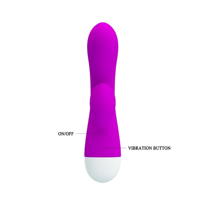 Wibrator króliczek ELI - dwufunkcyjny, silikonowy, 30 funkcji wibracji, ładowanie USB, 3,1 × 15,1 cm - 6