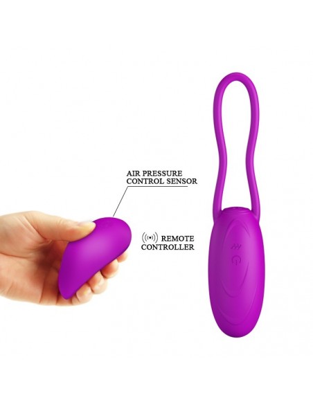 Jajeczko wibrujące Pretty Love Dave 12 Funkcji USB/ Air Sensor Remote Control - Wibratory Jajeczka - 4