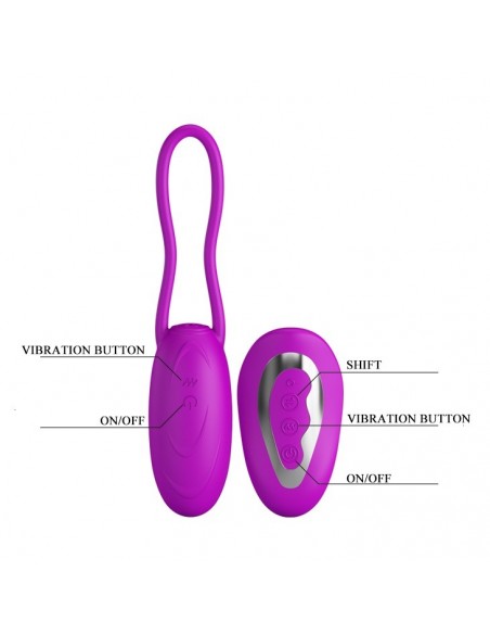 Jajeczko wibrujące Pretty Love Dave 12 Funkcji USB/ Air Sensor Remote Control - Wibratory Jajeczka - 6