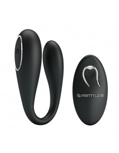 Stymulacja dla Par Pretty Love - Algernon Usb Black 12 Function - Stymulatory i wibratory dla par - 1 2