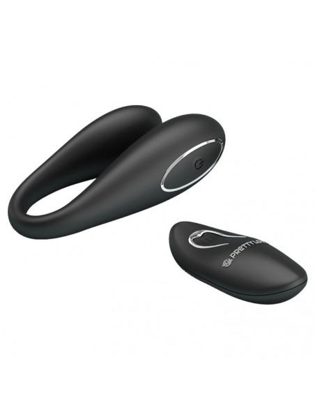 Stymulacja dla Par Pretty Love - Algernon Usb Black 12 Function - Stymulatory i wibratory dla par - 4