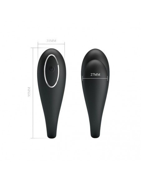 Stymulacja dla Par Pretty Love - Algernon Usb Black 12 Function - Stymulatory i wibratory dla par - 5