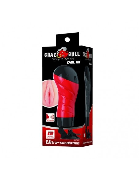 Masturbator Crazy Bull 12 Trybów Wibracji - Masturbatory i Sztuczne pochwy - 12