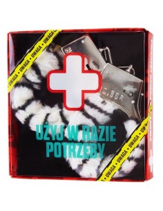 Awaryjne Kajdanki Zebra - Śmieszne gadżety, prezenty - 1