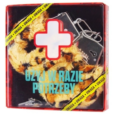 Futrzane kajdanki w panterkę na wieczór panieński - 1