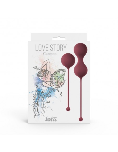 Zestaw kulek gejszy Love Story Carmen Wine Red - Zestawy Kulek Gejszy - 1
