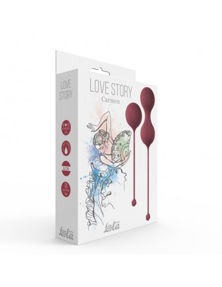 Zestaw kulek gejszy Love Story Carmen Wine Red - Zestawy Kulek Gejszy - 4