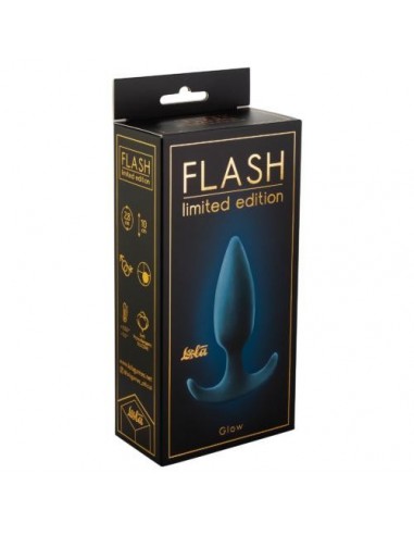 Korek analny Anal Plug With A Misplaced Centre Of Gravity Flash Glow - Korki analne silikonowe - 1