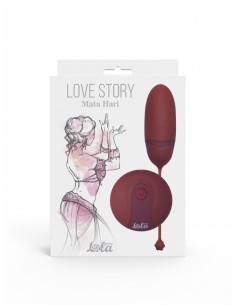 Jajeczko wibrujące With Remote Control Love Story Mata Hari Wine Red - Wibratory Jajeczka - 1 2