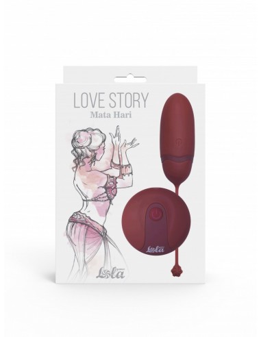 Jajeczko wibrujące With Remote Control Love Story Mata Hari Wine Red - Wibratory Jajeczka - 2