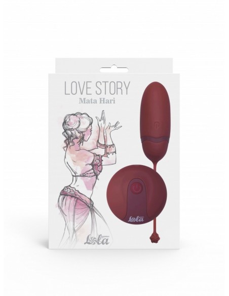 Jajeczko wibrujące With Remote Control Love Story Mata Hari Wine Red - Wibratory Jajeczka - 2