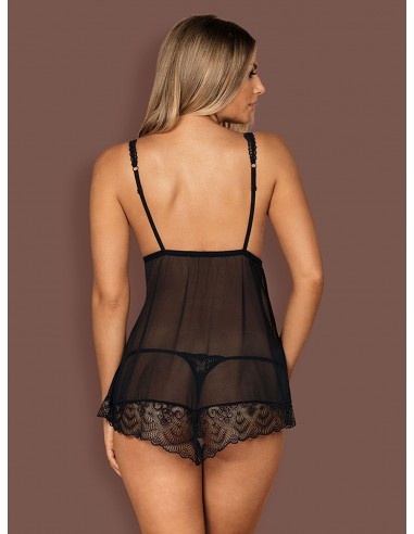 Firella Babydoll I String Czarna   - Babydoll - 4