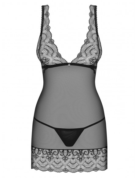 Bielizna Nocna Firella Koszulka Czarna  S/M - Koszule nocne - 5