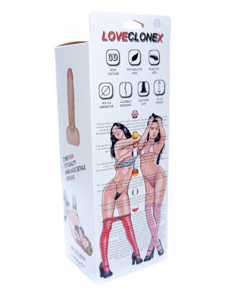 Dildo z cyberskóry Asklepios-Loveclonex 8"-Flexible - Dilda realistyczne - 4
