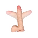 Loveclonex Dildo 8 cali Flexible 20,3 cm beżowy z różową główką - 8