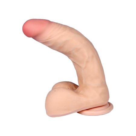 Loveclonex Dildo 8 cali Flexible 20,3 cm beżowy z różową główką - 9
