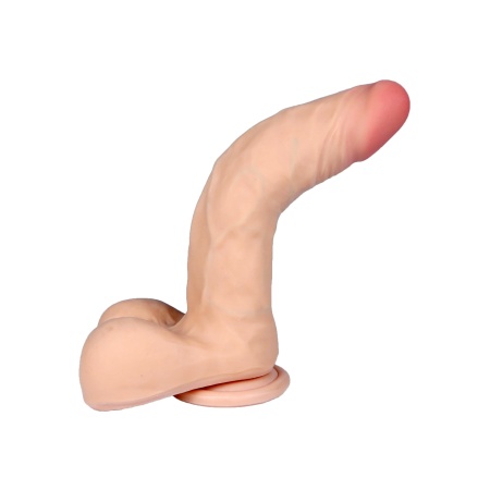 Loveclonex Dildo 8 cali Flexible 20,3 cm beżowy z różową główką - 10