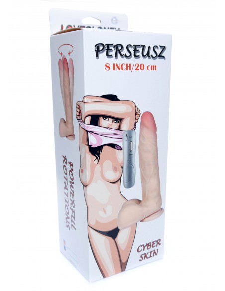 Realistyczny Wibrator z Cyberskóry Perseusz Loveclonex Rotacyjny - Wibratory Realistyczne - 4
