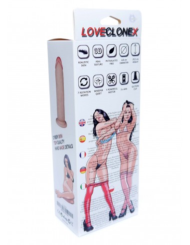 Realistyczny Wibrator z Cyberskóry Boreasz Loveclonex Rotacyjny - Wibratory Realistyczne - 5