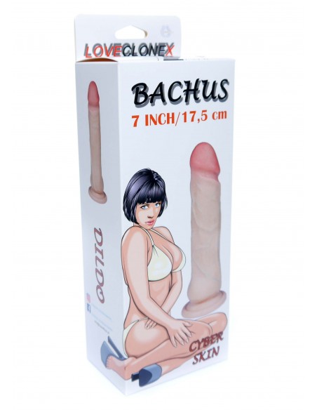Dildo z cyberskóry Bachus-Loveclonex 7" - Dilda realistyczne - 2