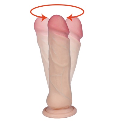 Wibrator Saturn 7 cali (17,8 cm) obrotowy, jasnoróżowy - 1