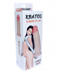 Dildo z cyberskóry Kratos-Loveclonex 6" - Dilda realistyczne - 1 2
