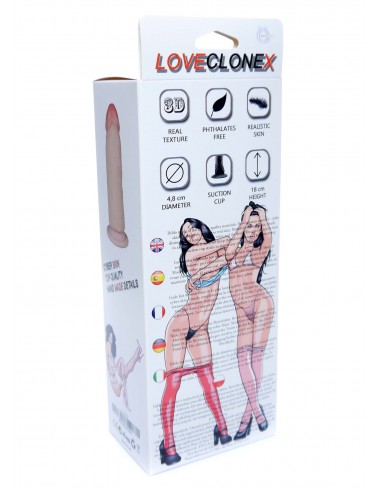 Dildo z cyberskóry Kratos-Loveclonex 6" - Dilda realistyczne - 4