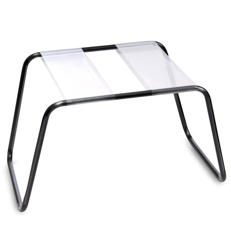 Stołek do seksu Incredible Sex Stool – stalowa rama z centralnym otworem w siedzisku, wymiary 60 × 43 × 38 cm - 1