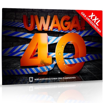 Gra alkoholowa XXL Uwaga! 40 na urodziny i wieczór panieński - 1