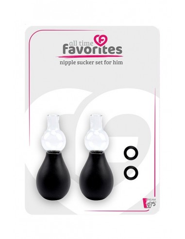 Pompka do sutków ALL TIME FAVORITES NIPPLE SUCKER SET HIM - Pompki do sutków i pochwy - 1