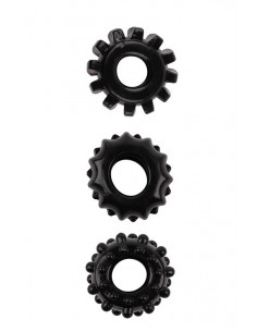 Zestaw pierścieni erekcyjnych All Time Favorites Set Of 3 Cockrings - Pierścienie erekcyjne niewibrujące - 1