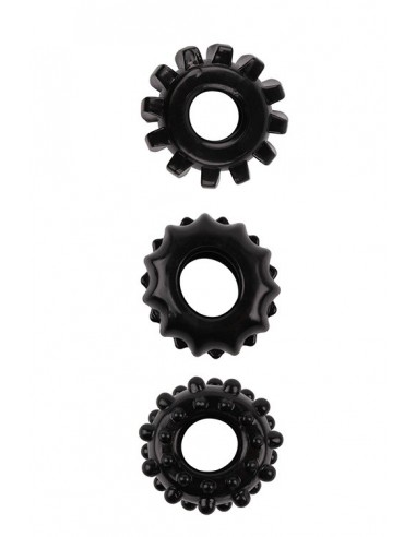 Zestaw pierścieni erekcyjnych All Time Favorites Set Of 3 Cockrings - Pierścienie erekcyjne niewibrujące - 1